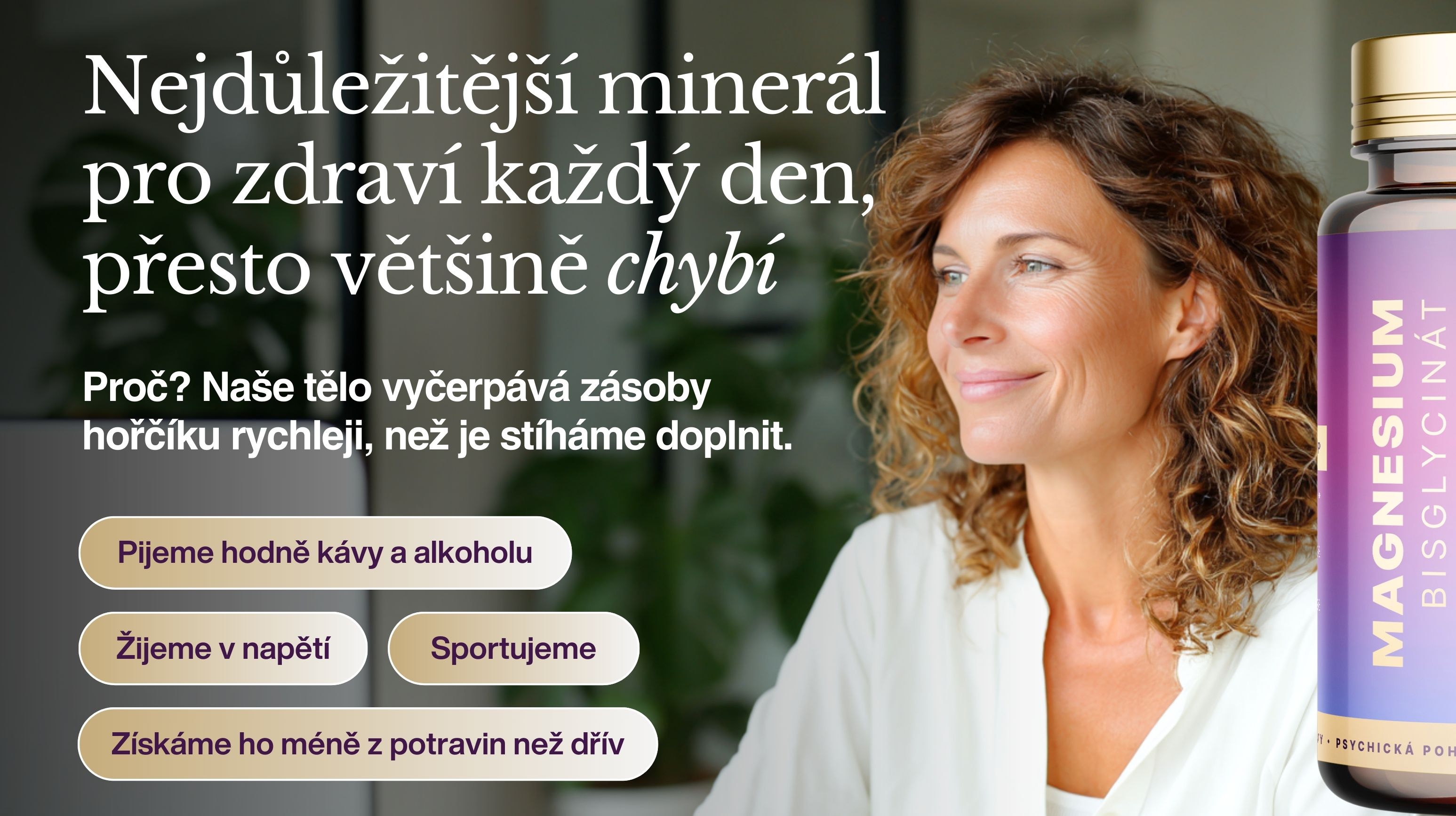 Magnesium Bisglycinate PREMIUM 1000 mg + vitamín B6, 90 kapslí -4